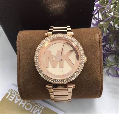 michael kors parker dial rose gold tone ladies watch mk5865|parker rose gold tones.